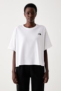 The North Face t-shirt γυναικείο με βαμβάκι Essential Simple Dome λευκό NF0A8FDHFN41