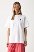 Marimekko T-shirt damski bawełniany biały 094088