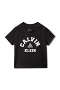 Calvin Klein Jeans t-shirt dziecięcy kolor czarny IN0IN00345