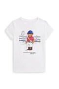 Παιδικό βαμβακερό μπλουζάκι Polo Ralph Lauren χρώμα: άσπρο, 312A96120001