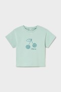 Mayoral t-shirt dziecięcy kolor turkusowy 105