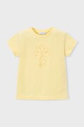 Mayoral t-shirt dziecięcy kolor żółty 174