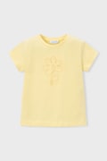 Mayoral t-shirt dziecięcy kolor żółty 174