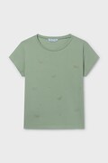 Mayoral t-shirt dziecięcy kolor zielony 854