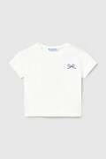 Mayoral t-shirt bawełniany dziecięcy kolor biały 1083