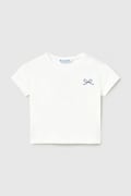 Mayoral t-shirt bawełniany dziecięcy kolor biały 1083