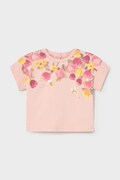 Mayoral t-shirt dziecięcy kolor różowy 1085
