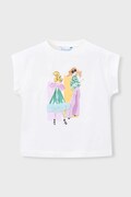 Mayoral t-shirt dziecięcy kolor beżowy 3005