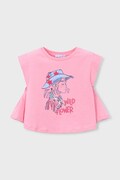 Παιδικό βαμβακερό τοπ Mayoral χρώμα: ροζ, 3006