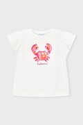 Mayoral t-shirt dziecięcy kolor biały 3007