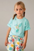 Dětské bavlněné tričko Mayoral tyrkysová barva, 3016