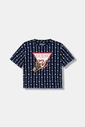 Guess t-shirt dziecięcy kolor granatowy J6RI08 K6YW4