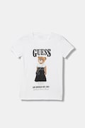 Guess t-shirt dziecięcy kolor biały z półgolfem J6RI10 K6YW4