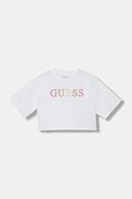 Guess t-shirt bawełniany dziecięcy kolor biały J6RI11 KCNQ4