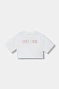 Guess t-shirt bawełniany dziecięcy kolor biały J6RI11 KCNQ4