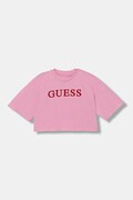 Guess t-shirt bawełniany dziecięcy kolor różowy J6RI11 KCNQ4