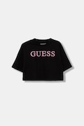 Guess t-shirt bawełniany dziecięcy kolor czarny J6RI11 KCNQ4