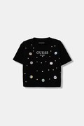Guess t-shirt dziecięcy kolor czarny J6RI12 J1314