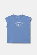 Guess t-shirt dziecięcy kolor niebieski J6RI20 K6YW4