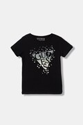 Guess t-shirt dziecięcy kolor czarny K6RI00 K6YW4