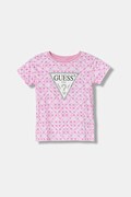 Guess t-shirt dziecięcy kolor różowy K6RI06 K6YW4