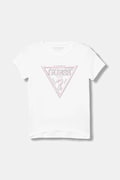 Guess t-shirt dziecięcy kolor biały K6RI10 K6YW4