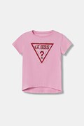 Guess t-shirt dziecięcy kolor różowy K6RI10 K6YW4