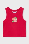 Mayoral top dziecięcy kolor czerwony 3021