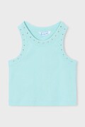 Mayoral top dziecięcy kolor turkusowy 3021
