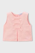 Mayoral top z dodatkiem lnu dziecięcy kolor różowy 3024