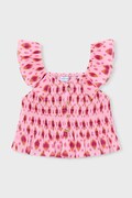 Detský bavlnený top Mayoral ružová farba, 3028