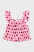 Detský bavlnený top Mayoral ružová farba, 3028
