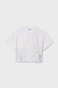 Mayoral t-shirt bawełniany dziecięcy kolor biały 6004