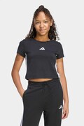 adidas T-shirt basic dziecięcy bawełniany czarny JZ1211