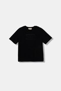 Elisabetta Franchi t-shirt dziecięcy kolor czarny EFTS256.0.JE006