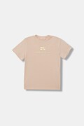 Elisabetta Franchi t-shirt dziecięcy kolor pomarańczowy EFTS260.0.JE006