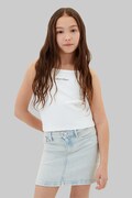 Calvin Klein Jeans top dziecięcy biały LVCKSJB12G
