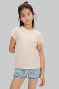 Calvin Klein Jeans t-shirt παιδικό βαμβακερό πορτοκαλί LVCKSJA17G
