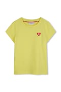 Detské bavlnené tričko HUGO žltá farba, G01047