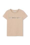 Michael Kors t-shirt dziecięcy kolor brązowy R30603