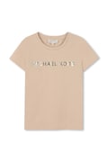 Michael Kors t-shirt dziecięcy kolor brązowy R30603