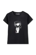 Detské tričko Karl Lagerfeld čierna farba, Z31160