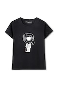 Detské tričko Karl Lagerfeld čierna farba, Z31160
