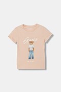 Guess t-shirt dziecięcy kolor różowy J6GI04 K6YW4