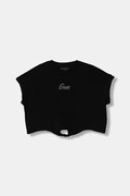 Guess tricou pentru copii, din bumbac cu elastan negru J6GI29 K6YW4