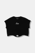 Guess tricou pentru copii, din bumbac cu elastan negru J6GI29 K6YW4