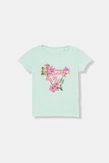 Guess T-shirt dziecięcy turkusowy K6GI02 K6YW4