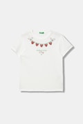 United Colors of Benetton t-shirt dziecięcy bawełniany biały 3096C10SG