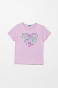 United Colors of Benetton t-shirt dziecięcy bawełniany fioletowy 3096C10SG