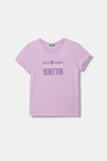 United Colors of Benetton majica za djecu od pamuka ljubičasta 3I1XC10S6